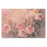 Floral Roses Antique Handwriting Decoupage Tissue Paper