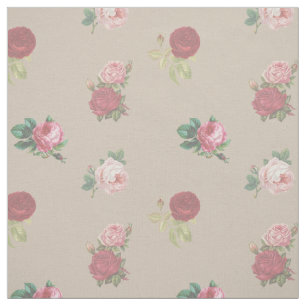 Floral Roses Chic Fabric by the Yard