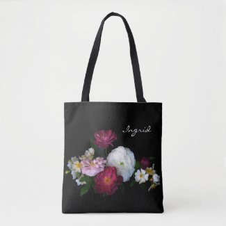 Floral Roses Flower Garden Tote Bag
