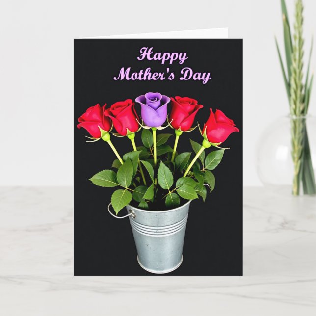 Floral Roses Mothers Day Card (Front)