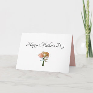 Floral Roses Mother's Day  Card