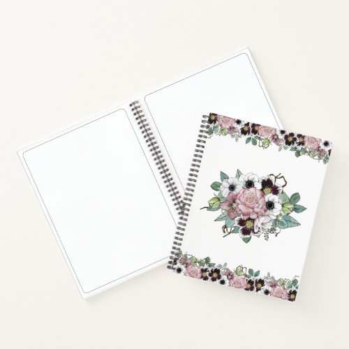 Floral Roses Sketch Notebook