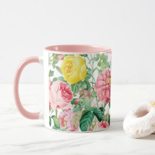 Floral Roses Vintage Spring Garden Mug