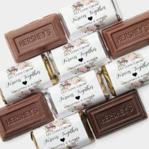 Floral Roses Wedding Bridal Favor Chocolate