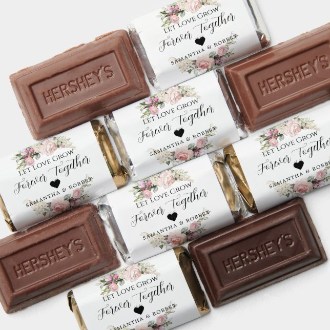 Floral Roses Wedding Bridal Favor Chocolate (Assorted)
