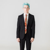 Floral Rouge Necktie w/Personalized Monogram (Model)