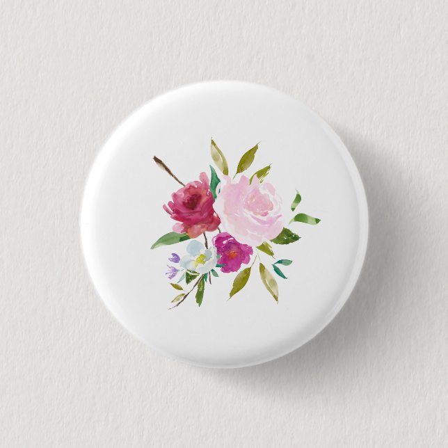 Floral Round Button Bouquet (Front)