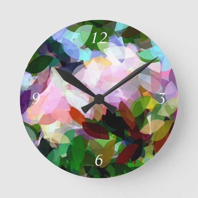 FLORAL ROUND CLOCK (Front)