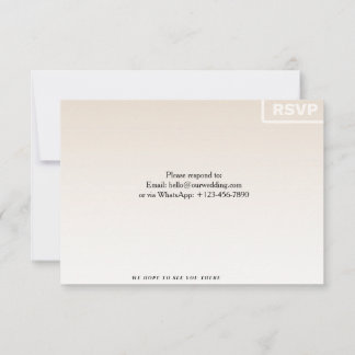 Floral RSVP Card | Custom Wedding Reply Card