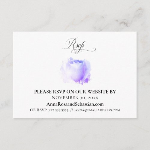 *~* Floral RSVP Website Rose Wedding Enclosure