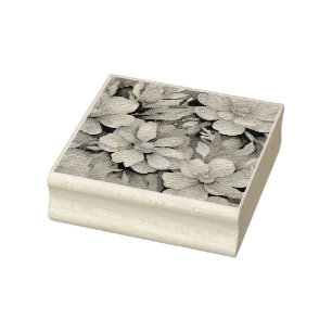 Floral Rubber Stamp