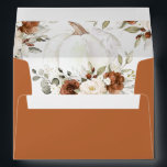 Floral Rust Cream Pumpkin Greenery Fall Envelope<br><div class="desc">Floral rust and cream pumpkin greenery fall envelope perfect for wedding,  bridal shower,  baby shower and so much more!</div>