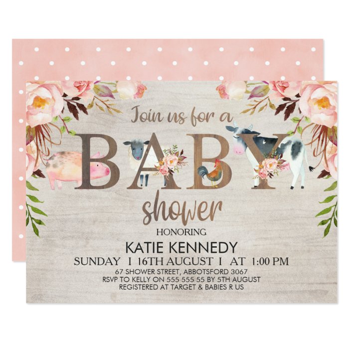 rustic farm baby shower