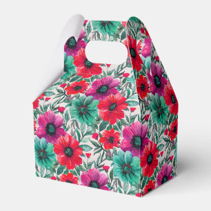  Floral rustic fashion retro pattern Favor Boxes