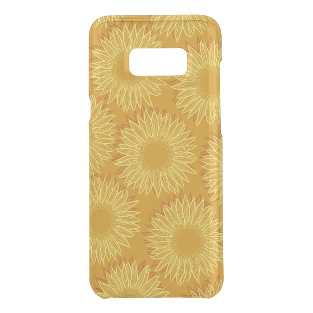 Floral Rustic Sunflower Light Hand Drawn Uncommon Samsung Galaxy Case (Back)