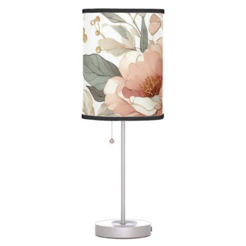 Floral rustic vintage elegant stylish table lamp