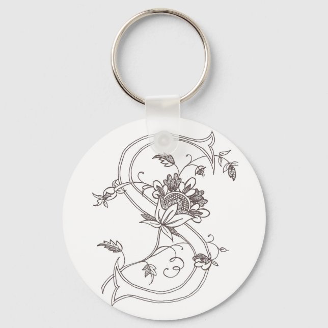 Floral S Keychain (Front)