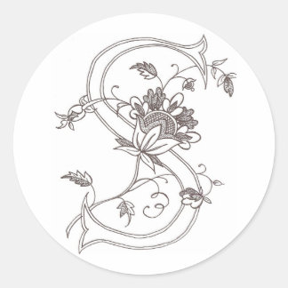 Floral S Sticker