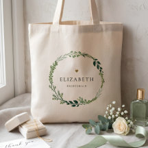 Floral Sage Green and Gold Bridesmaid