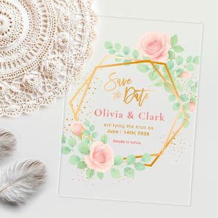 Floral save the date
