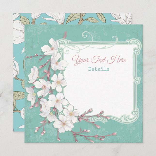 Floral Save The Date (Front/Back)