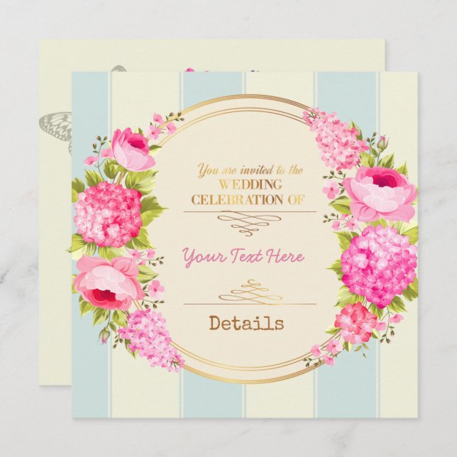 Floral Save The Date (Front/Back)