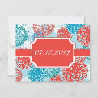 Floral Save the Date Announcement