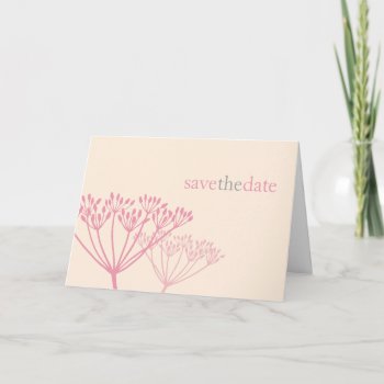 Floral Save The Date Card by spinsugar at Zazzle