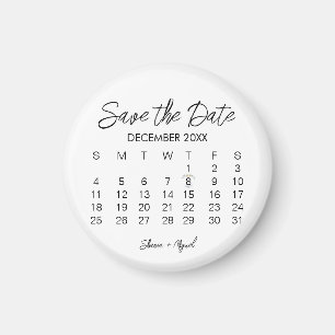 floral save the date Magnet