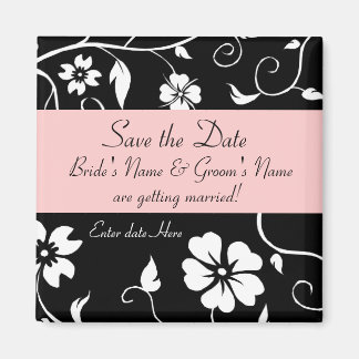 Floral Save the Date Magnet