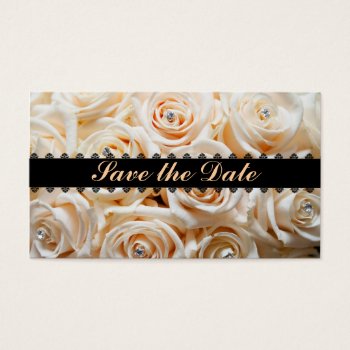 Floral Save The Date Profile Card by Cards_by_Cathy at Zazzle
