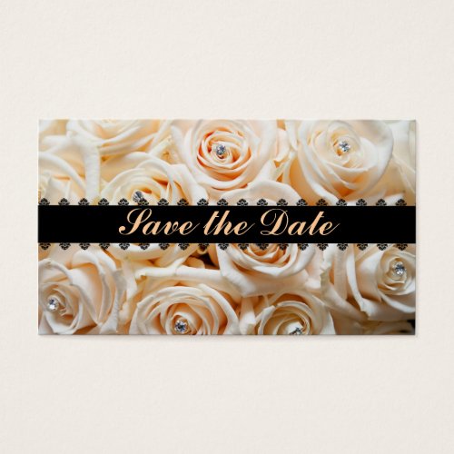 Floral save the date profile card