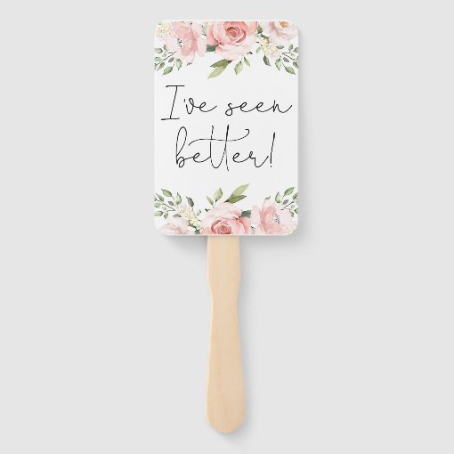 Floral say yes to the dress cards hand fan | Zazzle