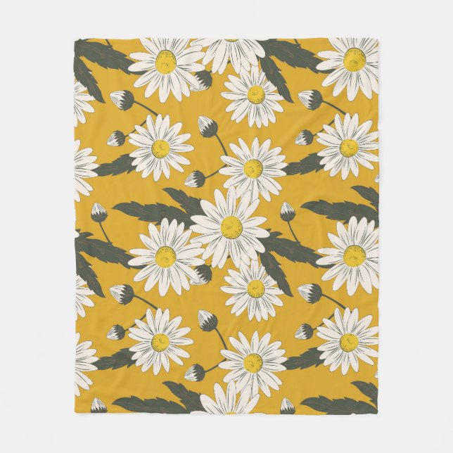 Floral scarf design, vintage background. fleece blanket (Front)
