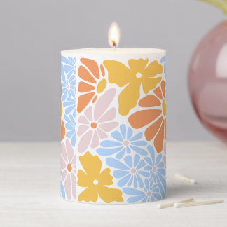 Floral Scented Candle Decorative Pastel Flower 