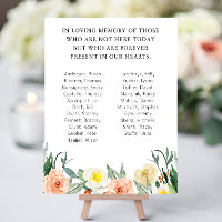 Floral School Reunion Memorial With Names