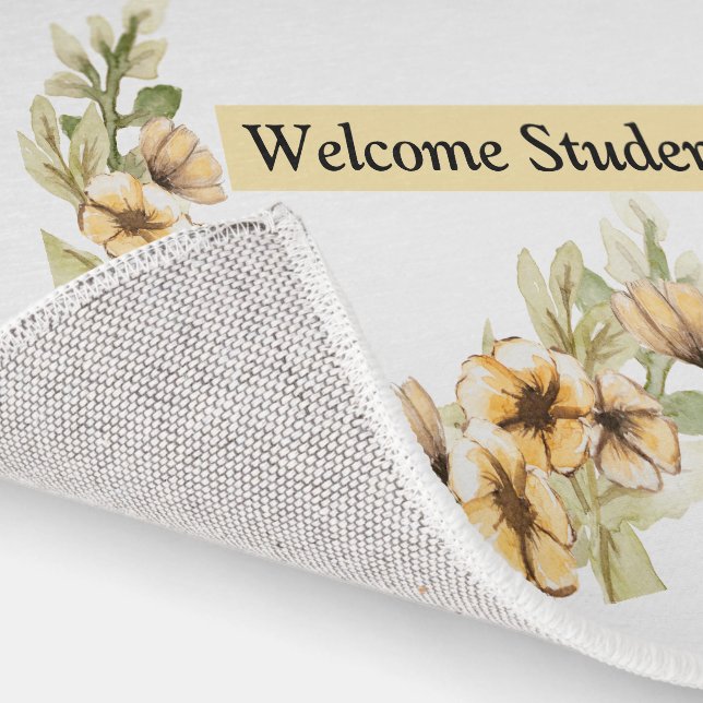 Floral School Welcome Rug (Indoor)