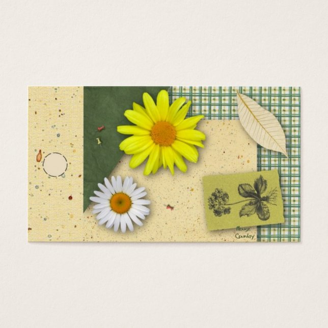 Floral Scrapbook Hang Tag (Front)