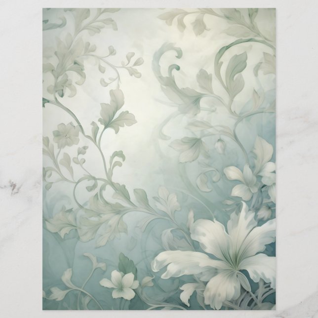 Floral Scrapbooking Paper (Front)