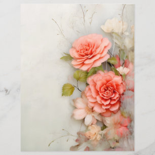 Floral Scrapbooking Paper