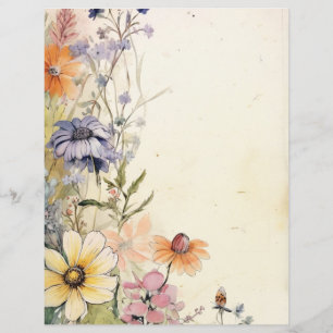 Floral Scrapbooking Paper