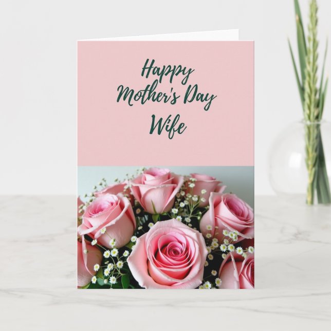 Floral Script Celebration Card (Front)