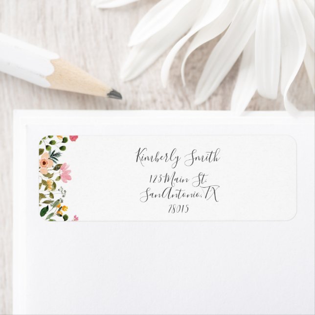 Floral Script Label (Insitu)