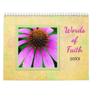 Floral Scripture Words of Faith Calendar