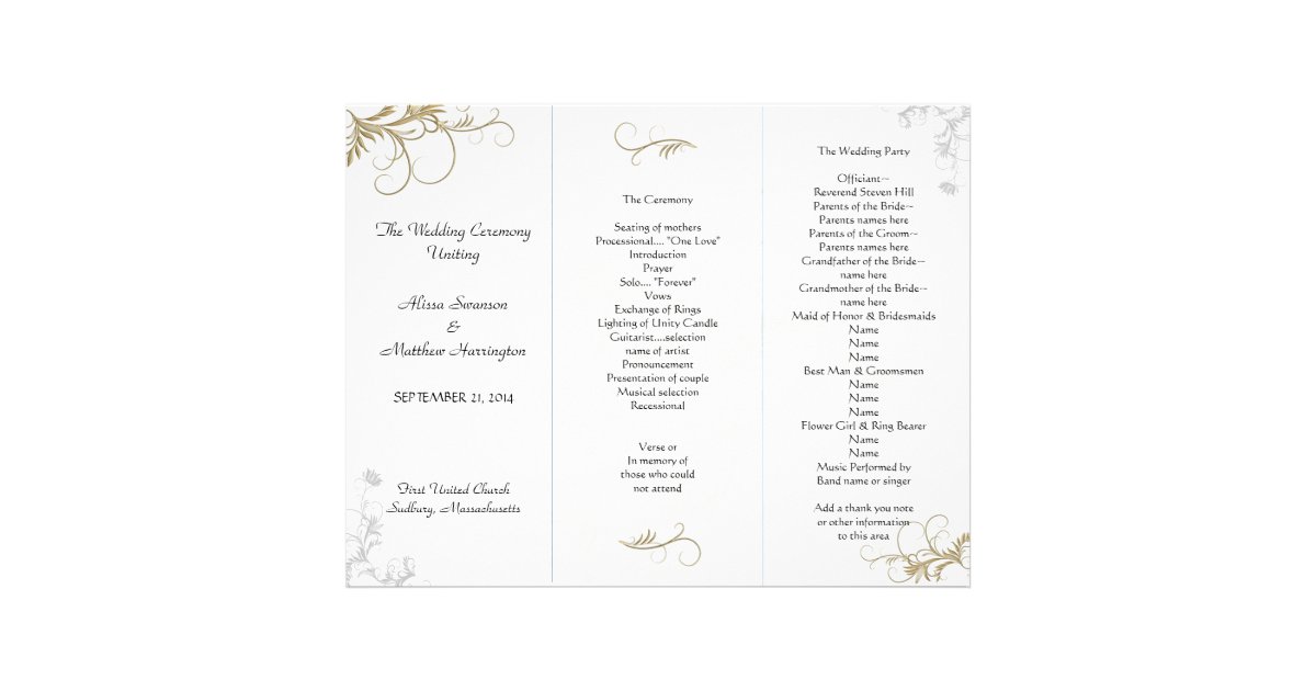 musical program template