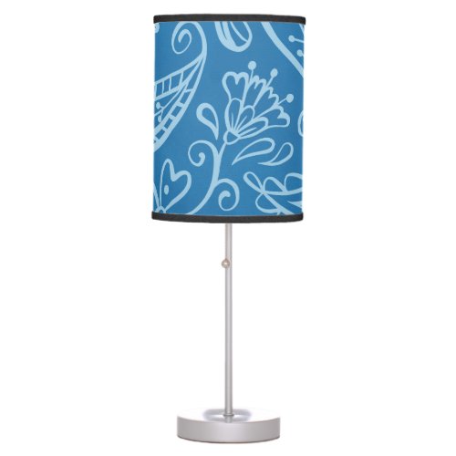 Floral Seamless Background Table Lamp