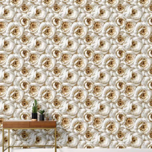 Floral seamless pattern 3D peony luxury elegant  Wallpaper
