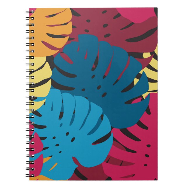 Floral seamless pattern. Background from bright le Notebook (Front)