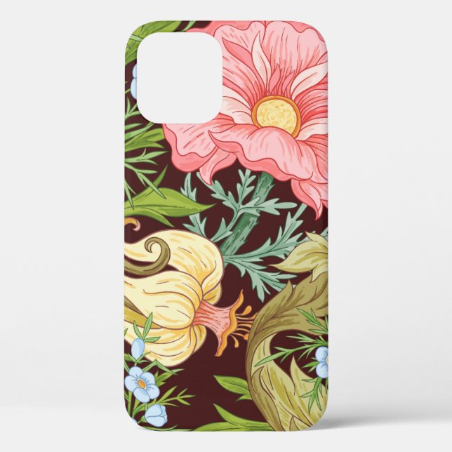 Floral Seamless pattern, background with In art no Case-Mate iPhone Case (Back)