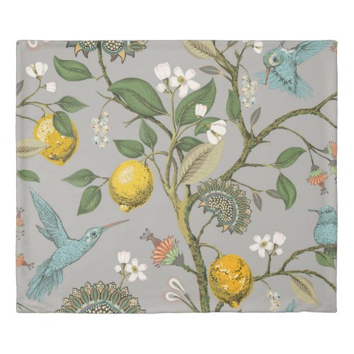 Floral seamless pattern Botanical wallpaper Plan Duvet Cover